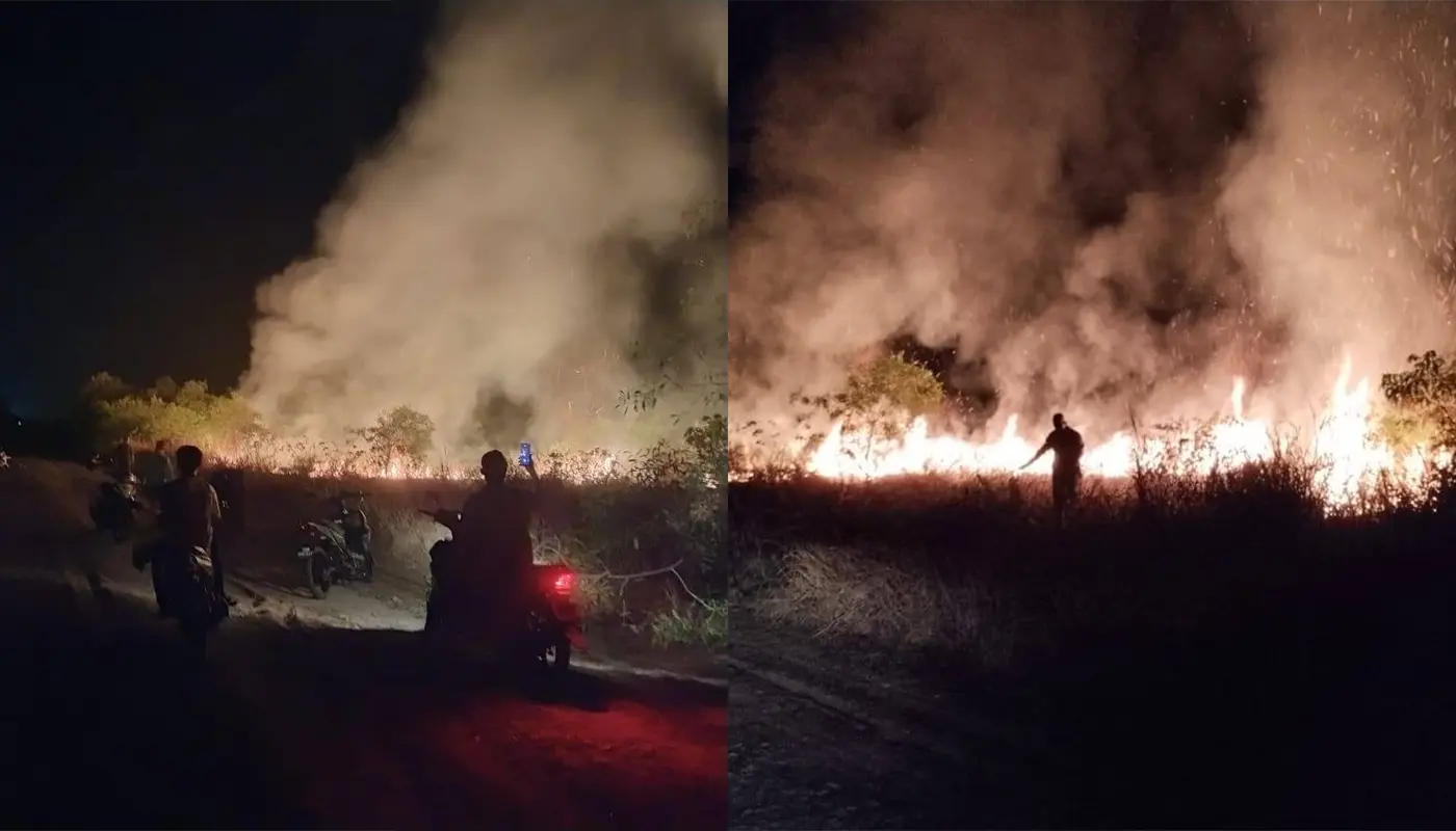 Sarawak, Sarawak News, Miri, Miri News, Kampung Kuala Sibuti, Bush Fire, Community Response, Public Safety