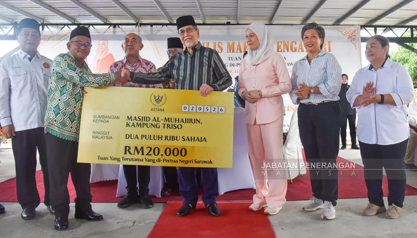 Sarawak Governor Visits Kampung Triso Heritage Site 1 Sarawak, Sarawak News, Triso, Triso News, Heritage, Community, Governor, Mosque, Culture