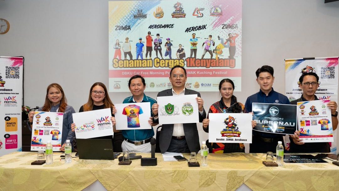 Senaman Cergas 1Kenyalang Set to Energise Kuching Community