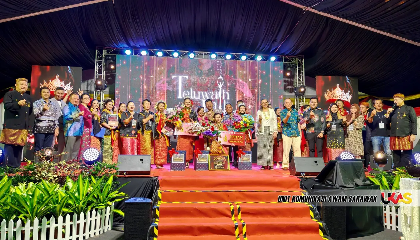 Sharvel Iris Crowned Teluwaih Jinih 2026 at Mukah Kaul Festival 1 Sarawak, Sarawak News, Mukah, Mukah News, Kaul Festival, Teluwaih Jinih, Melanau Culture, Beauty Pageant