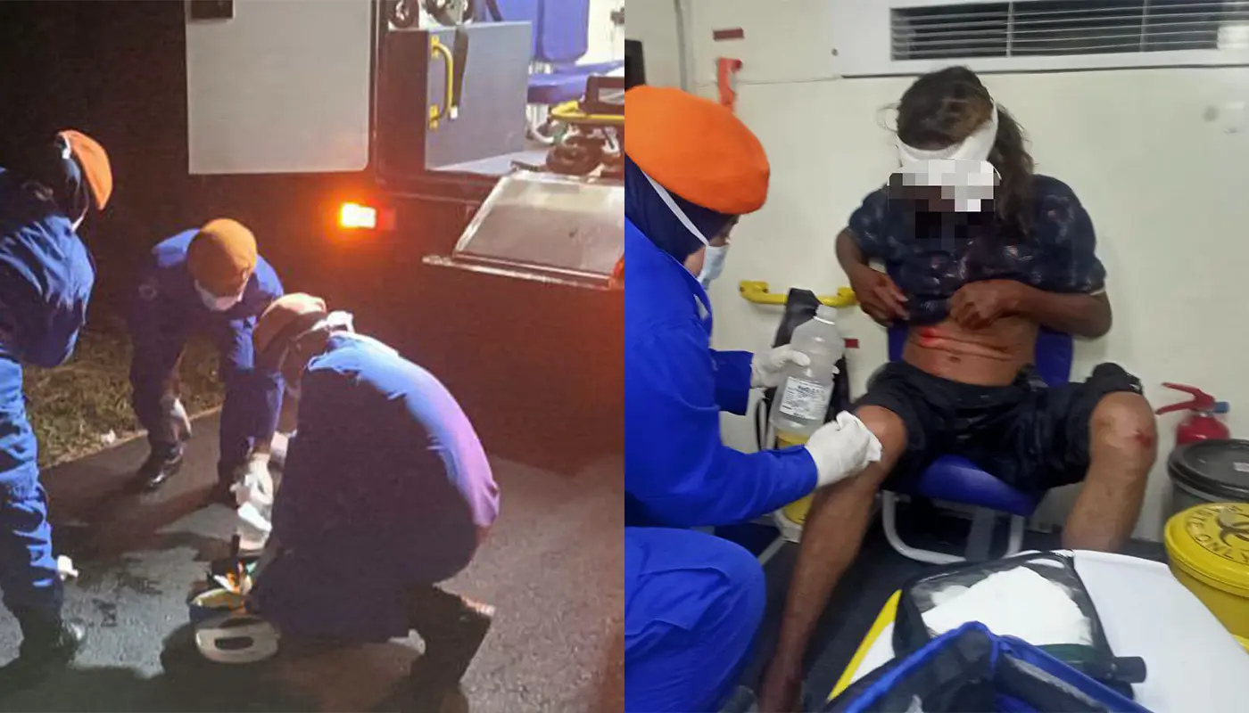 Sarawak, Sarawak News, Debak, Debak News, Road Safety, Motorcycle Accident, Emergency Response