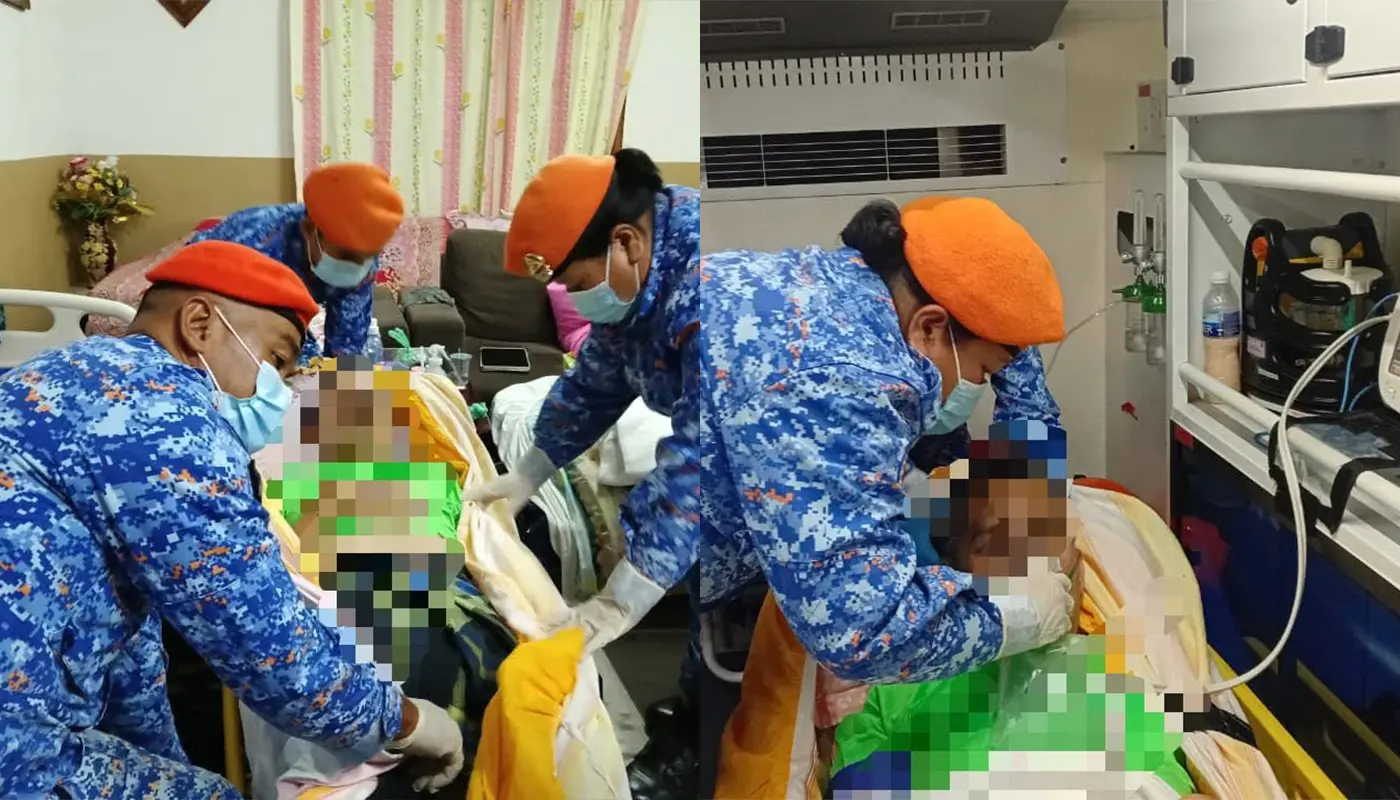 APM Emergency Responded to Nerve Illness Case in Sematan 1 Sarawak, Sarawak News, Sematan, Sematan News, Lundu, Lundu News, Emergency Response, Health Incident, APM