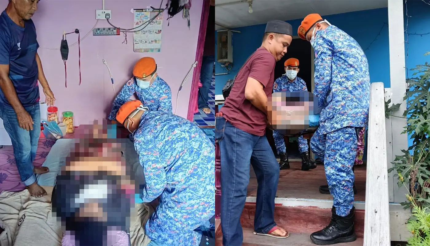 APM Mukah Assists Elderly Woman in Medical Emergency 1 Sarawak, Sarawak News, Mukah, Mukah News, Civil Defence, Medical Emergency, Public Safety, Hospital Assistance