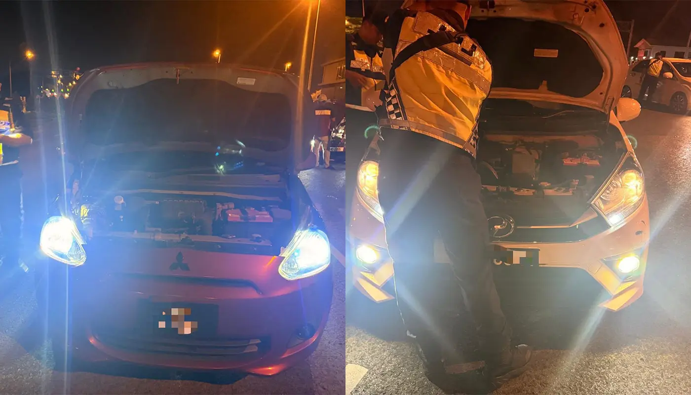 Sarawak, Sarawak News, Kuching, Kuching News, JPJ Sarawak, Road Safety, Vehicle Enforcement, Traffic Law, HID LED Lights