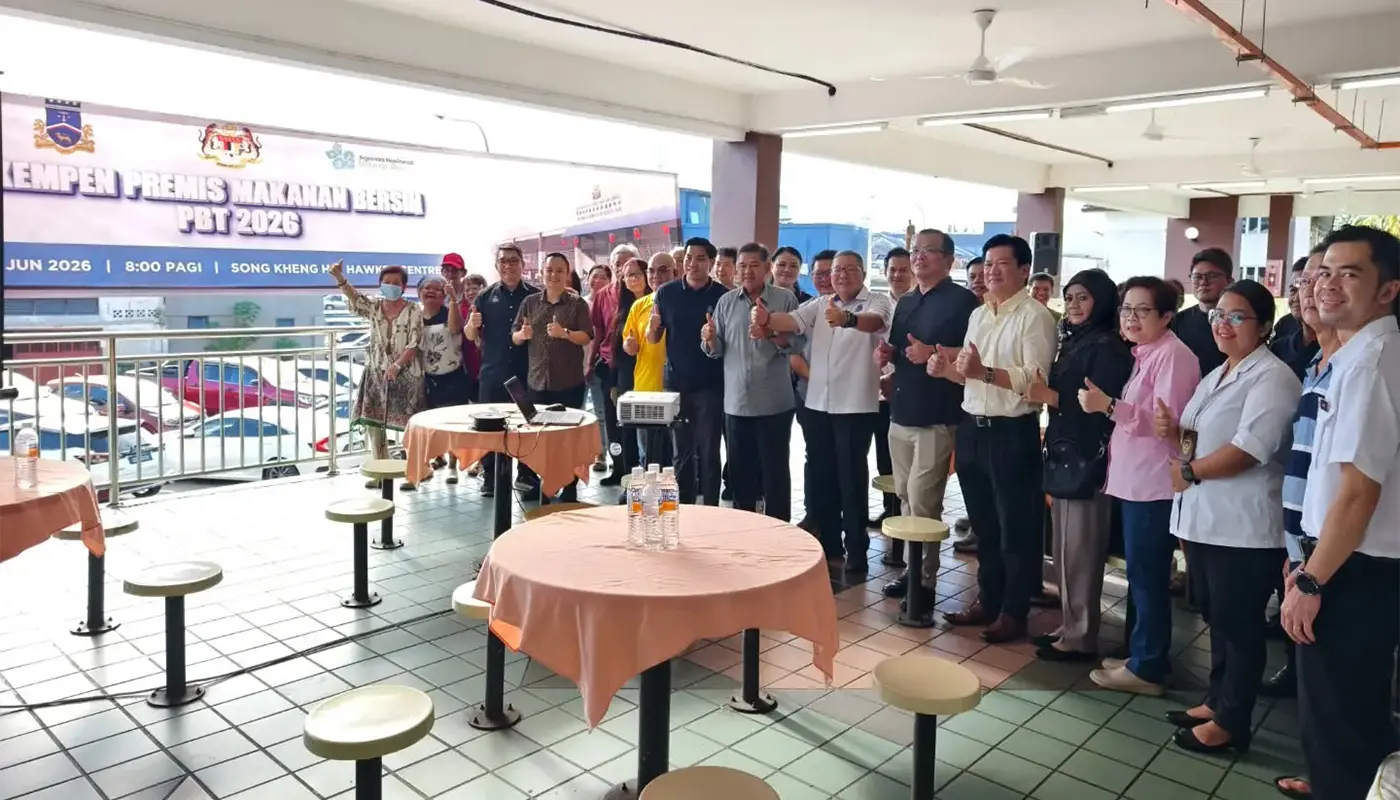 Kuching South Launches Food Hygiene Drive at Song Kheng Hai 1 Sarawak, Sarawak News, Kuching, Kuching News, MBKS, Food Hygiene, Public Health, Cleanliness Campaign, Song Kheng Hai Hawker Centre