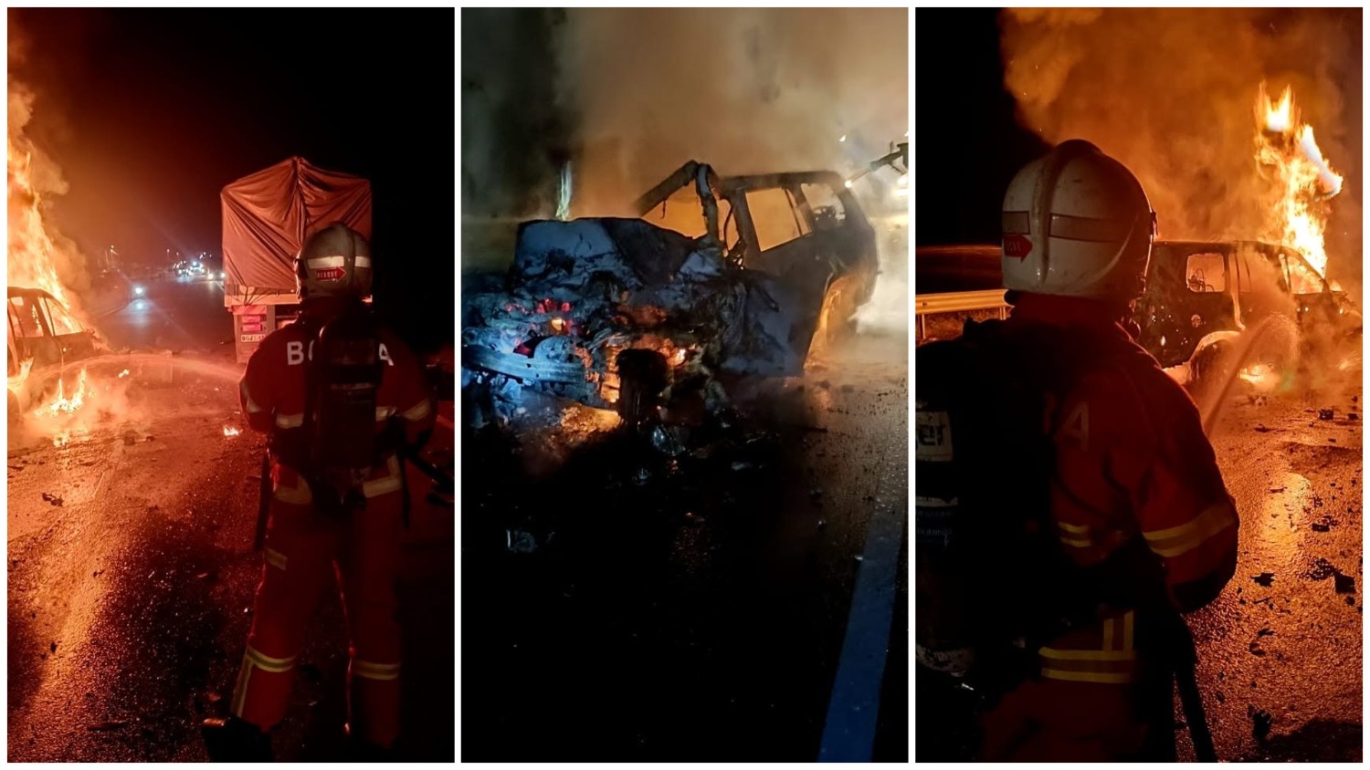 MPV Collides with Trailer in Manjung, One Burned to Death 1 MPV Collides with Trailer in Manjung, One Burned to Death