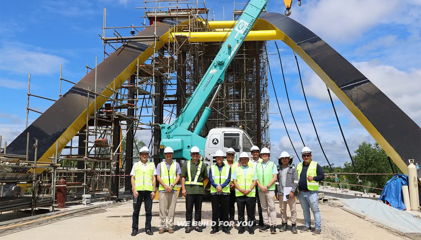 Paku River Bridge Construction Progressed 88.52% 1 Sarawak, Sarawak News, Betong, Betong News, Infrastructure, Bridge Project, Public Works