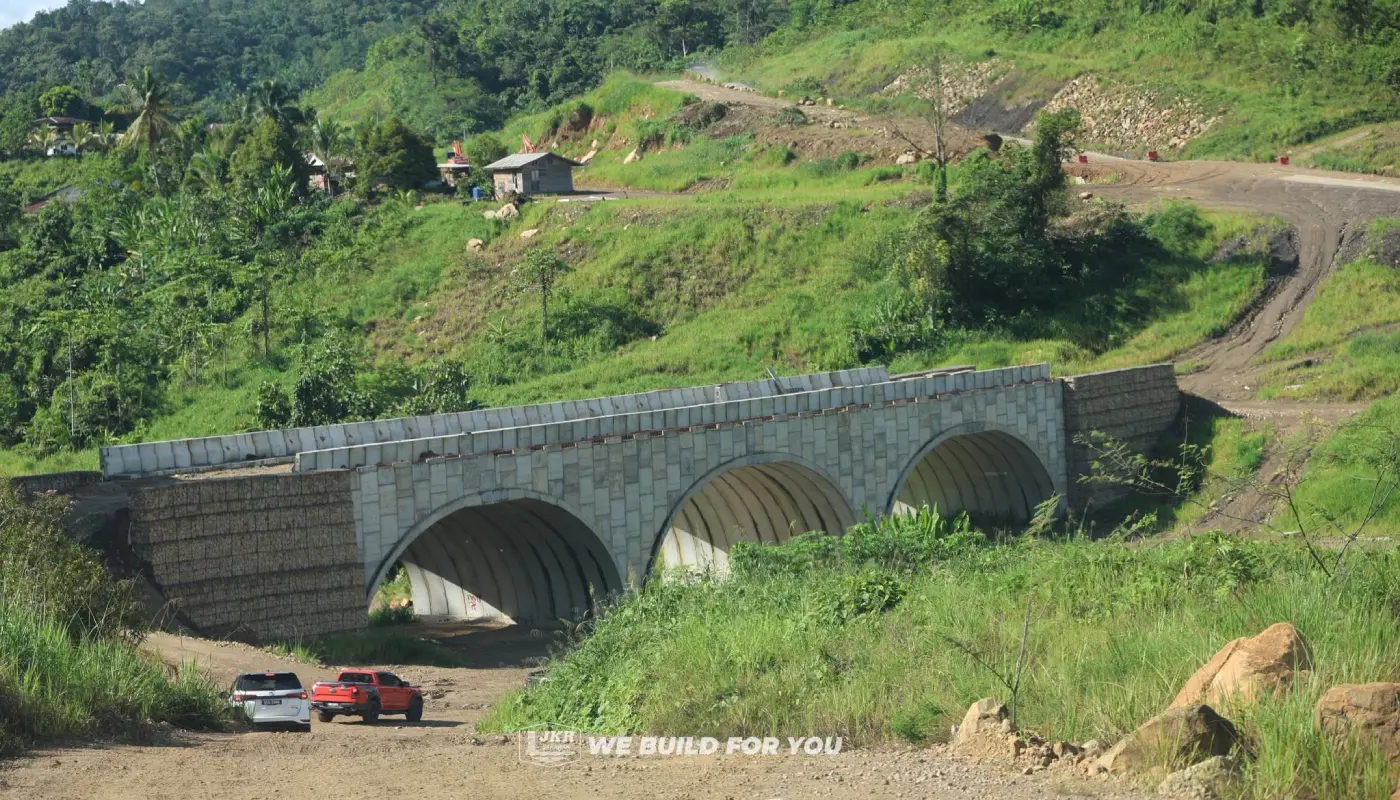SSLR Phase 1 Progressed 71.16% in Lawas; Expected to Finish in 2027 1 Sarawak, Sarawak News, Lawas, Lawas News, SSLR, JKR Sarawak, Road Infrastructure, MyArch Bridge