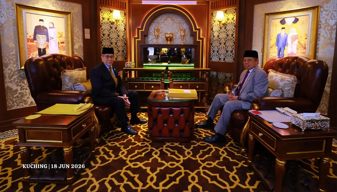 Sarawak Governor Meets Premier Ahead of State Council 1 Sarawak, Sarawak News, Kuching, Kuching News, Sarawak Government, State Development, Abang Johari, Wan Junaidi, PCDS 2030