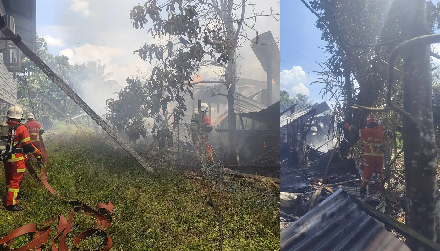 Sibu Firefighters Extinguish Fire at Kampung Jeriah Home 1 Sarawak, Sarawak News, Sibu, Sibu News, Fire and Rescue, House Fire, Public Safety, Emergency Response