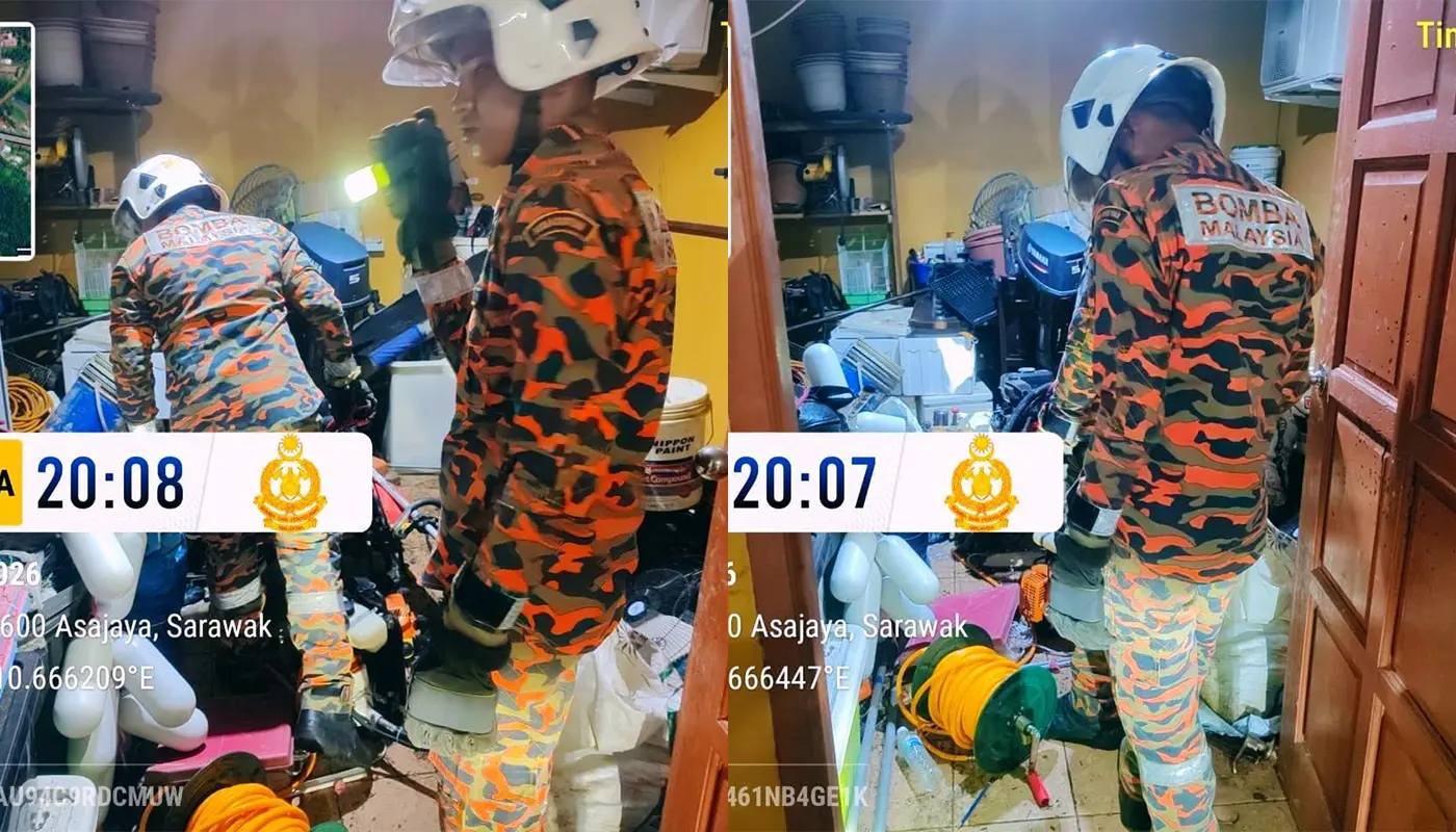 Snake Inspection in Asajaya Ends Without Discovery 1 Sarawak, Sarawak News, Asajaya, Asajaya News, Sadong Jaya, Snake Incident, Emergency Response, JBPM Sarawak