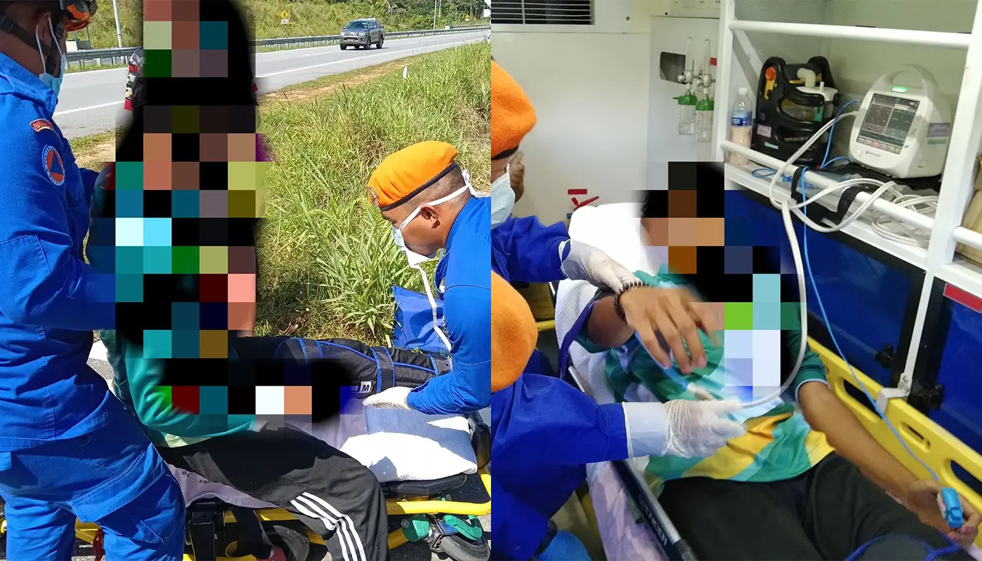 Sarawak, Sarawak News, Lundu, Lundu News, Road Accident, Emergency Response, Civil Defence, Public Safety