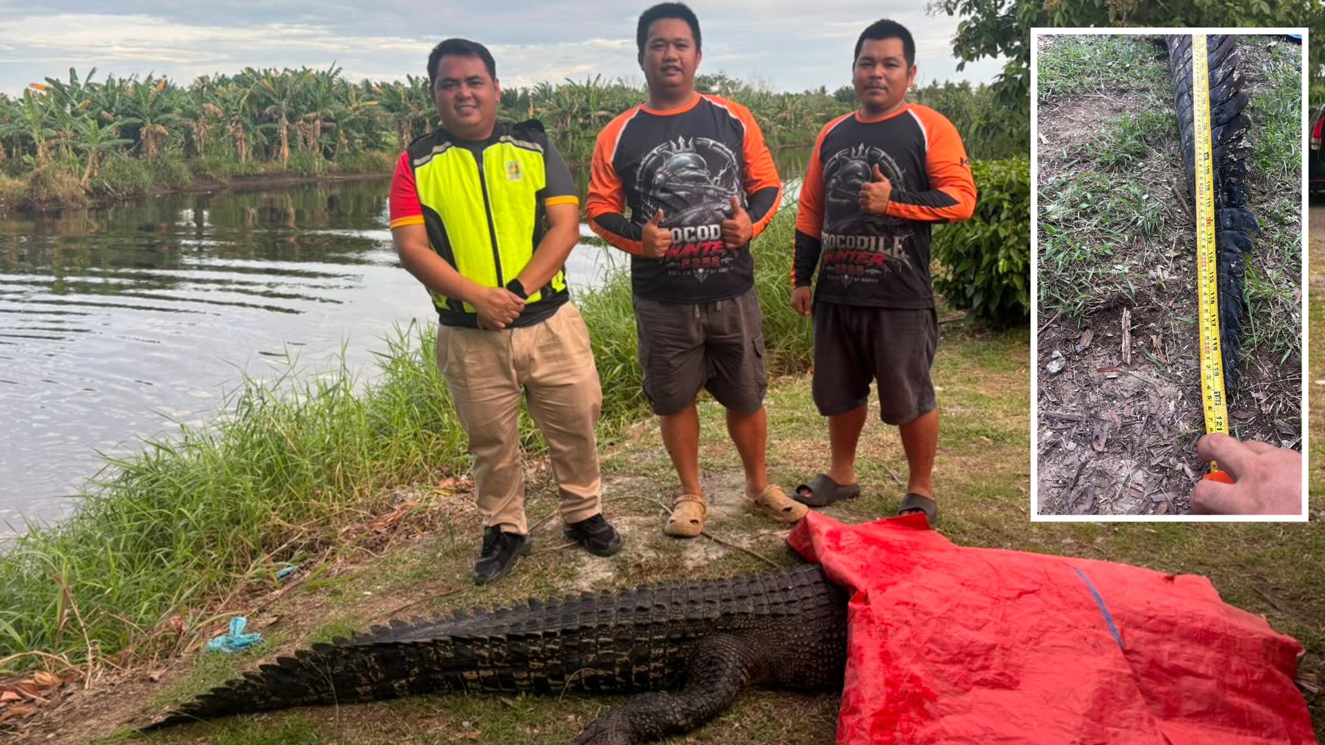 10-Foot Crocodile Captured During Special Operation In Senadin 1 10-Foot Crocodile Captured During Special Operation In Senadin
