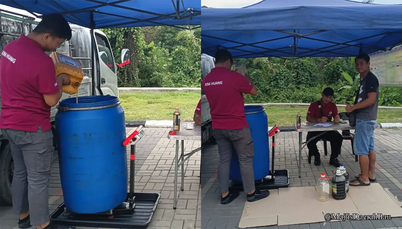 Bau District Council Launches Used Oil Buyback Scheme 1 Sarawak, Sarawak News, Bau, Bau News, Bau District Council, Environmental Sustainability, Recycling, Used Cooking Oil, Green Initiative, Siniawan