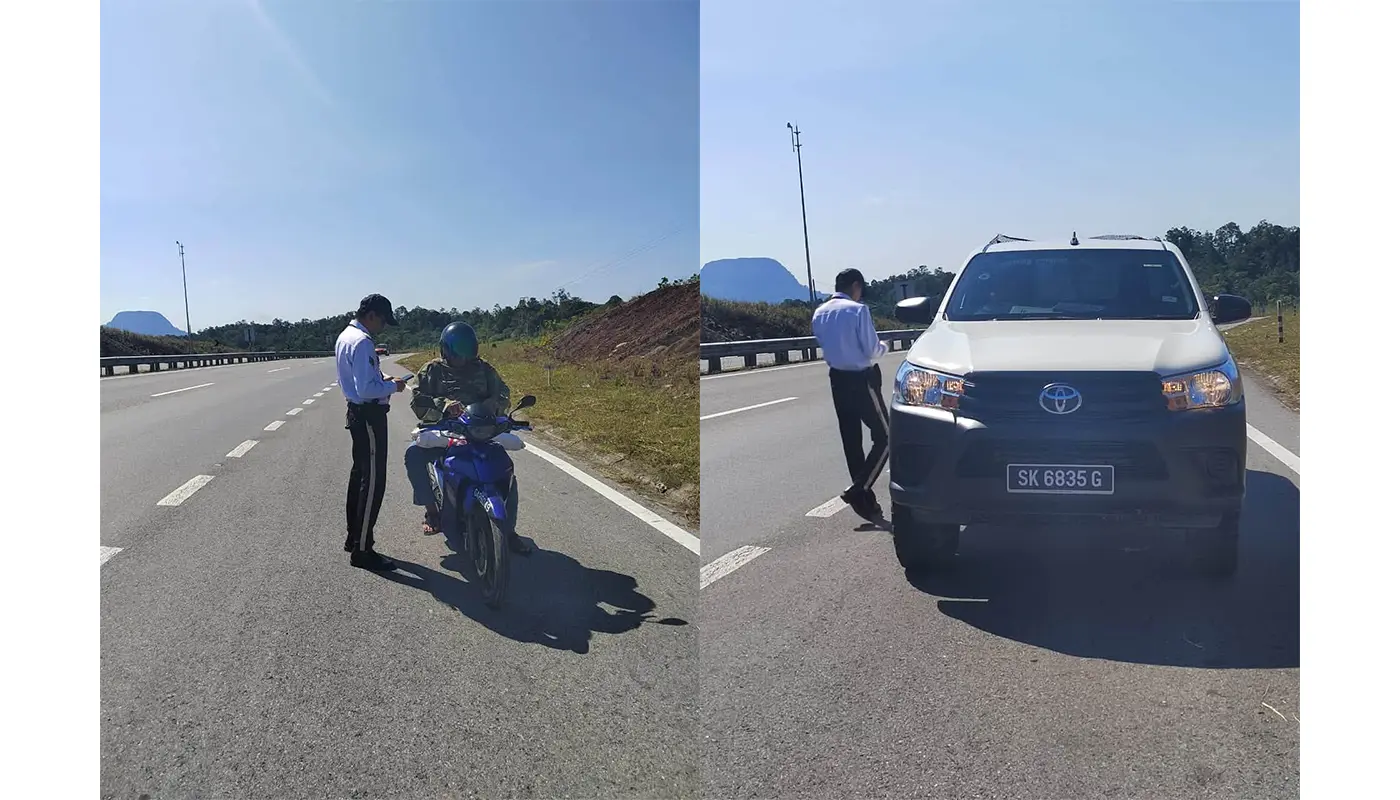 Bau Police Intensify Traffic Patrols to Curb Offences 1 Sarawak, Sarawak News, Bau, Bau News, Traffic Safety, IPD Bau, Road Transport Act, Public Safety