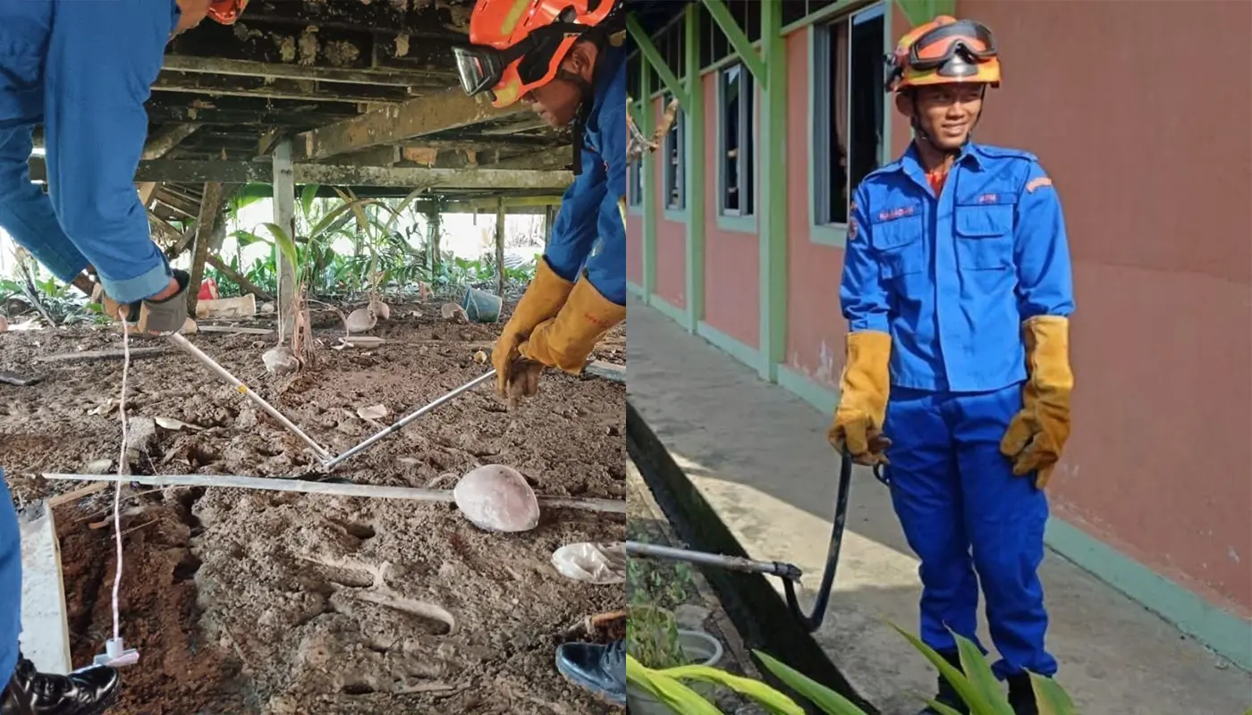 Black Cobra Safely Captured at Spaoh School Dormitory 1 APM Sapoh, Sarawak, Sarawak News, Spaoh, Spaoh News, Wildlife Rescue, Emergency Response, APM, Public Safety