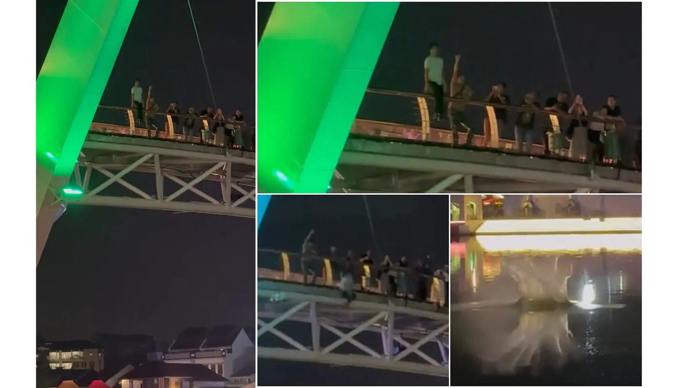 Darul Hana Bridge Jump: Suspect Successfully Arrested By Police, Tests Positive For Drugs 1 Sarawak, Sarawak News, Kuching, Kuching News, Darul Hana Bridge, Police Arrest, Drug Abuse, Public Safety, Viral Video