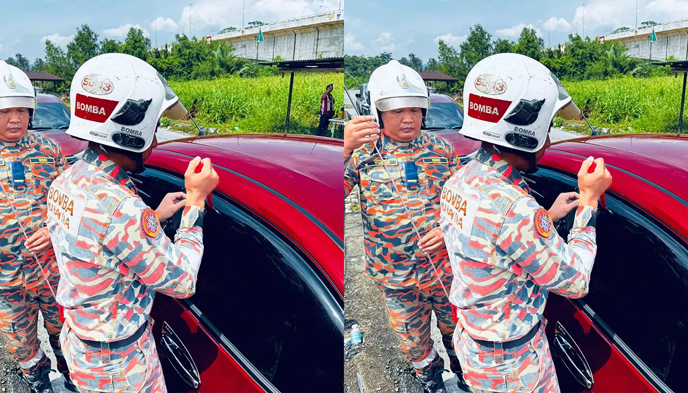 Firefighters Assist in Locked Car Incident at Lundu Ferry Terminal 1 Sarawak, Sarawak News, Lundu, Lundu News, Fire Incident, Emergency Response, Public Safety