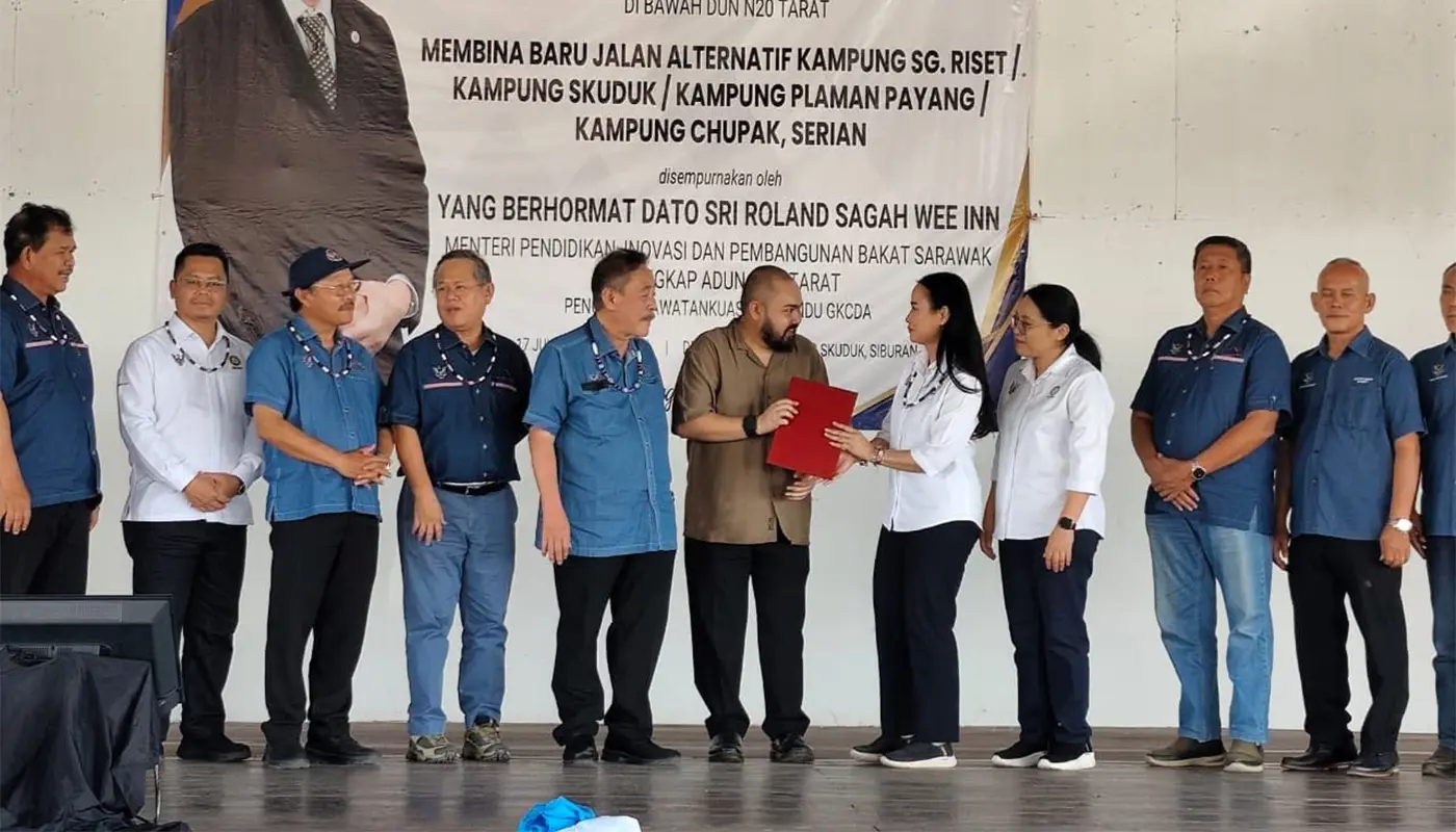 GKCDA Launches RM7.9m Alternative Road in Siburan 1 Sarawak, Sarawak News, Siburan, Siburan News, GKCDA, Infrastructure, Tarat, Rural Development