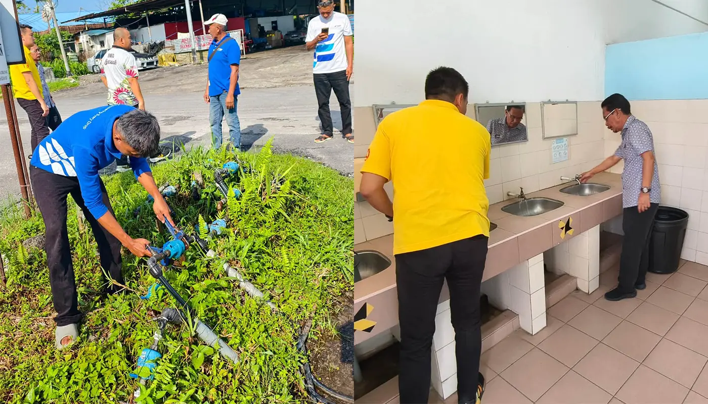 Inspection Conducted at SK Stapok Batu Kawah Over Water Pressure 1 Sarawak, Sarawak News, Kuching, Kuching News, Batu Kawah, Batu Kawah News, Infrastructure, Water Supply, Education