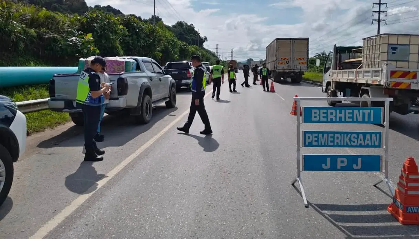 JPJ Sarawak Leads Integrated Ops in Bintulu 1 Sarawak, Sarawak News, Bintulu, Bintulu News, JPJ Sarawak, Road Safety, Law Enforcement, MOTAC, Immigration, Police Ops