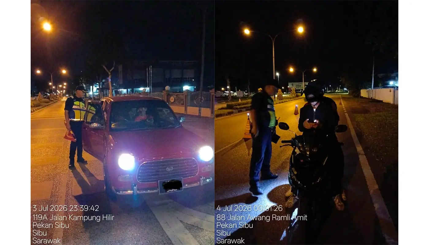 Sarawak, Sarawak News, Sibu, Sibu News, JPJ Sarawak, Road Safety, Illegal Racing, Motorcycle Ops, Traffic Enforcement