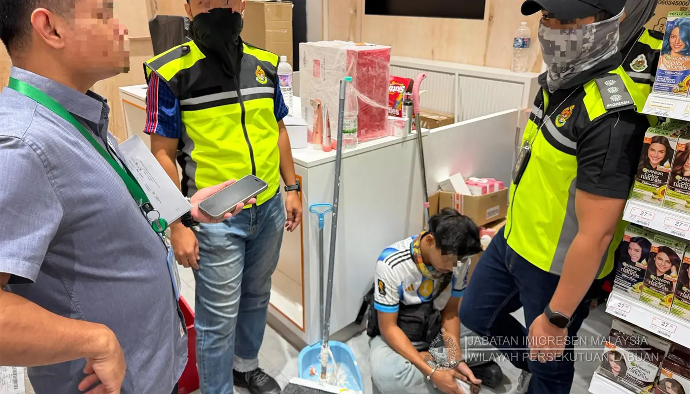 Labuan Immigration Operation Nets One Arrest at Shopping Mall 1 Sarawak, Sarawak News, Labuan, Labuan News, Immigration, Enforcement, Targeted Ops, Illegal Immigrants, Malaysia