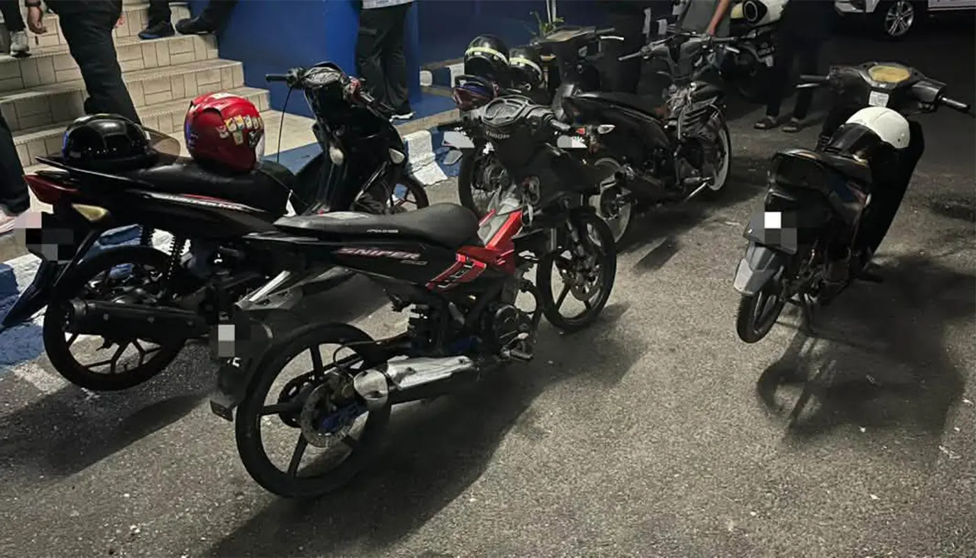 Sarawak, Sarawak News, Meradong, Meradong News, Bintangor, Bintangor News, Road Safety, Illegal Racing, Motorcycle Enforcement, Traffic Laws
