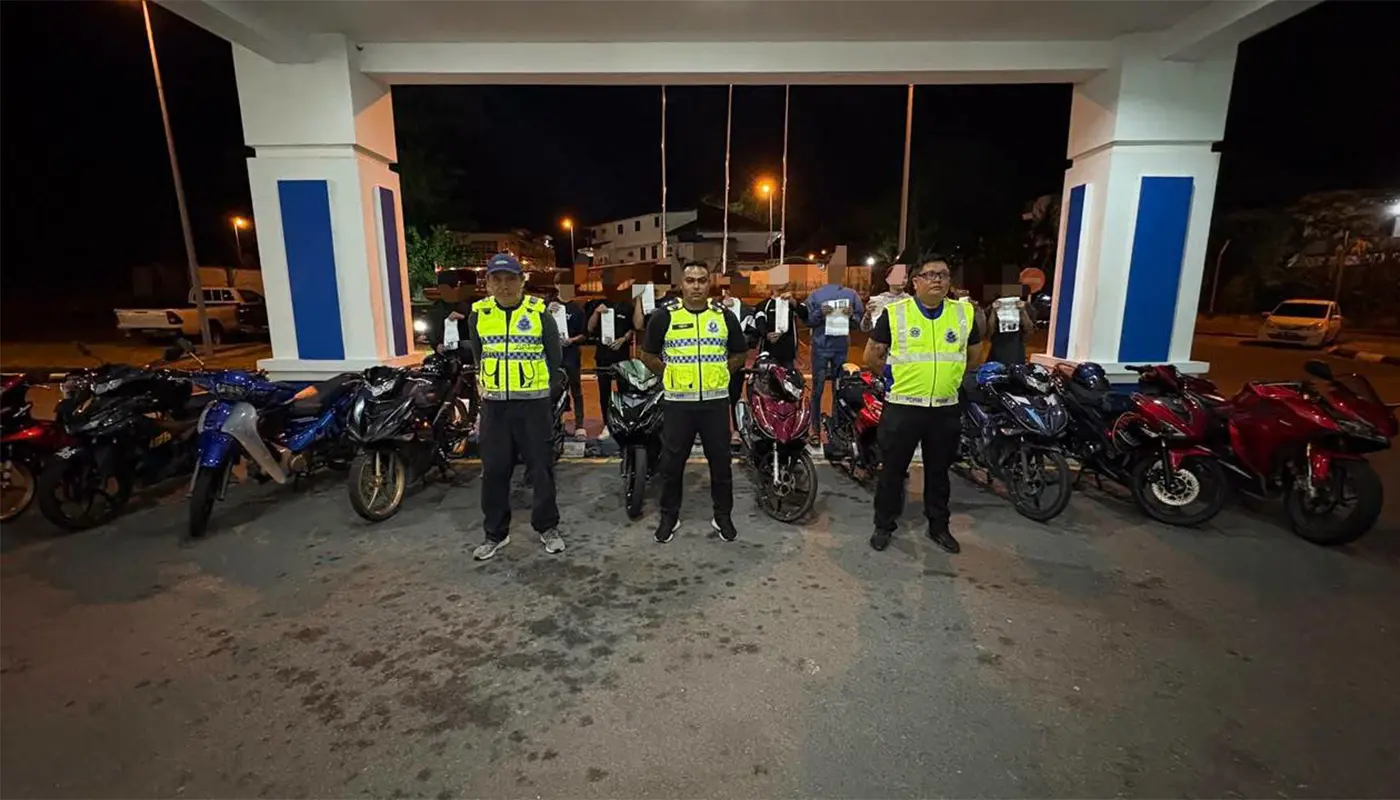 Miri Police Seize 11 Bikes In Crackdown On Road Thugs 1 Sarawak, Sarawak News, Miri, Miri News, Traffic Enforcement, Royal Malaysian Police, Road Safety, Street Racing