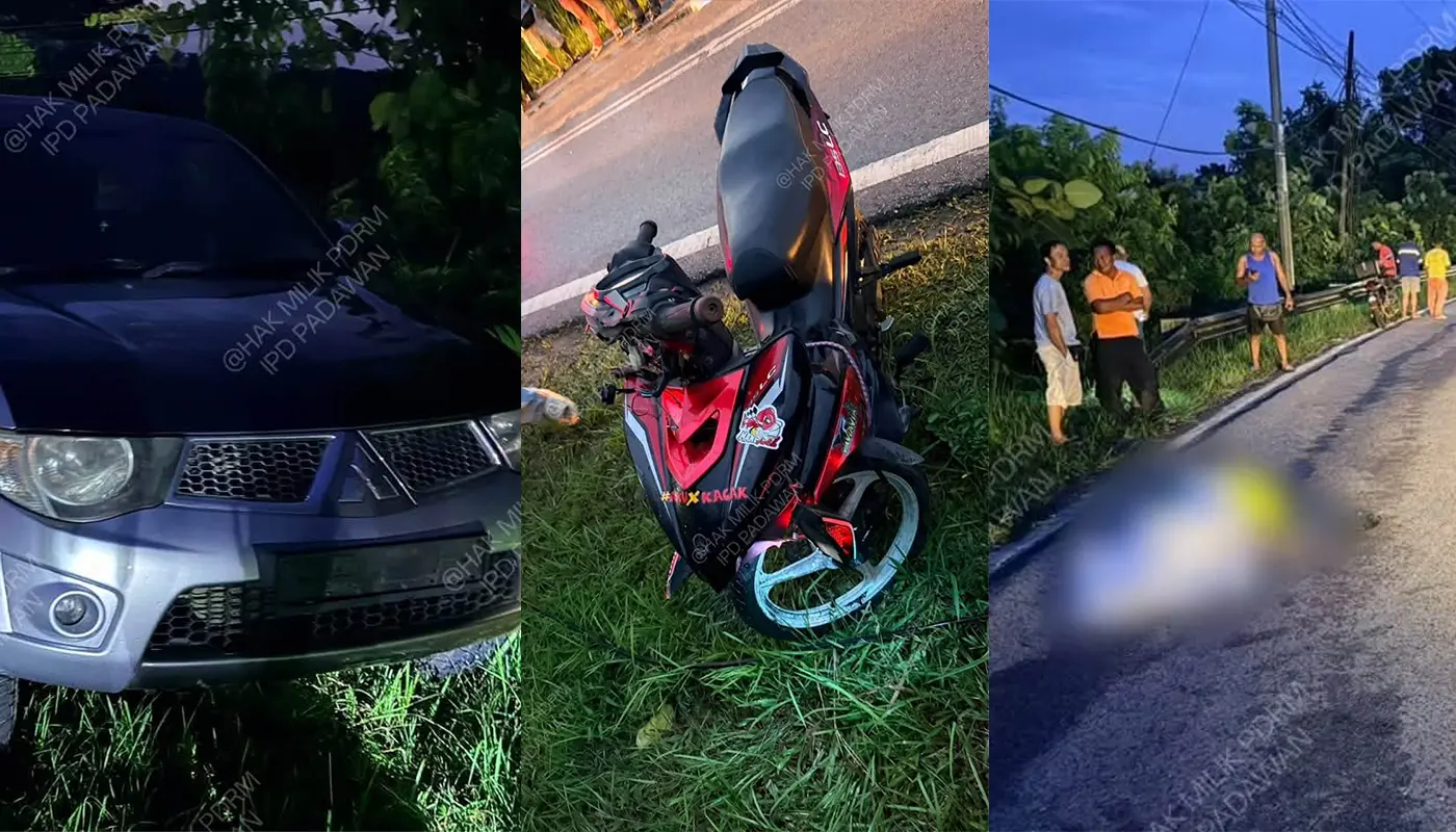 Motorcyclist Dies in Fatal Accident Near Padawan Prison 1 Sarawak, Sarawak News, Kuching, Kuching News, Padawan, Traffic Accident, Road Safety, Police Report, Fatal Crash