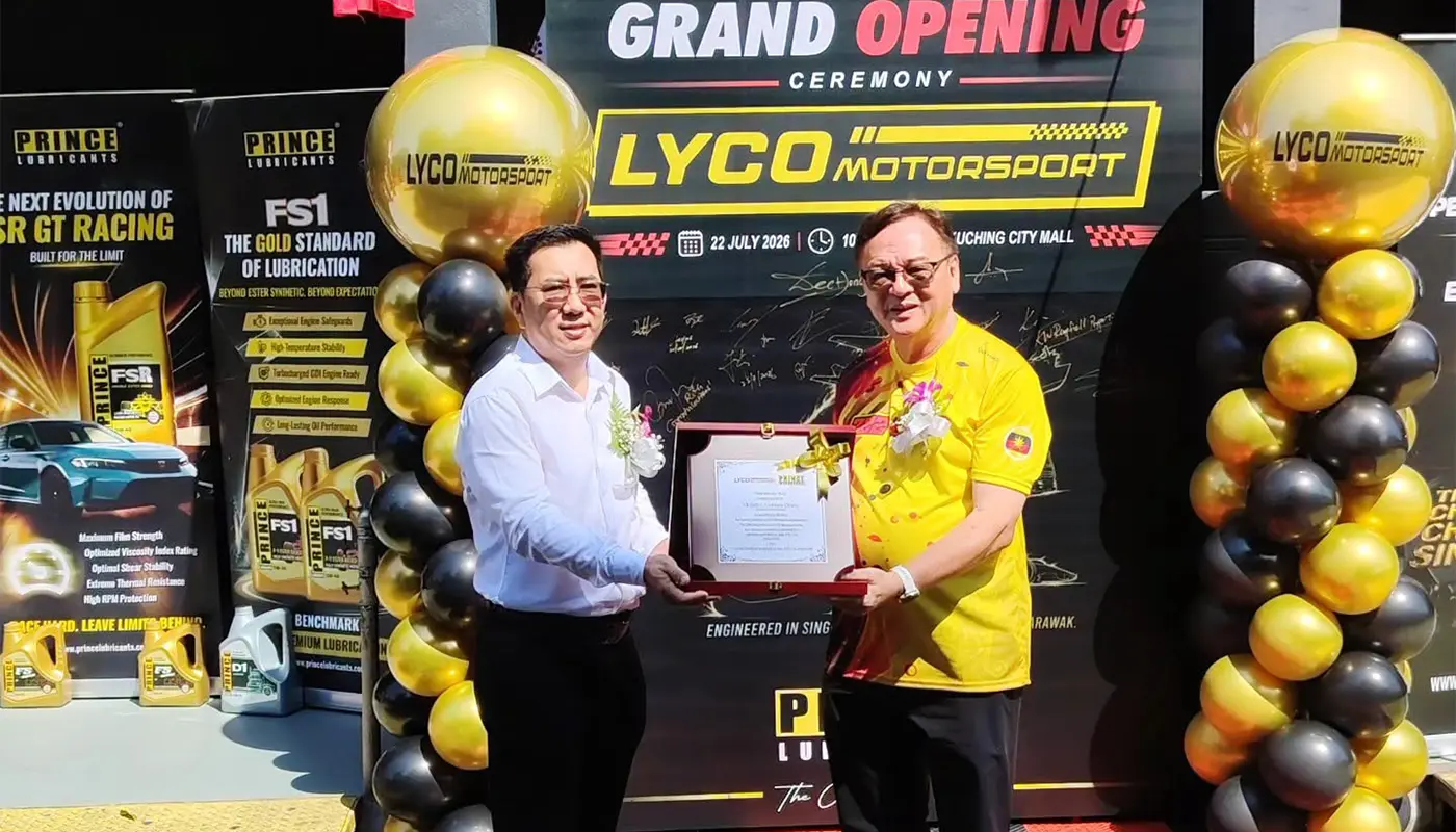 Sarawak, Sarawak News, Kuching, Kuching News, Batu Kitang, Lyco Motorsport, Prince Lubricants, Automotive Industry, Business Launch, Lo Khere Chiang