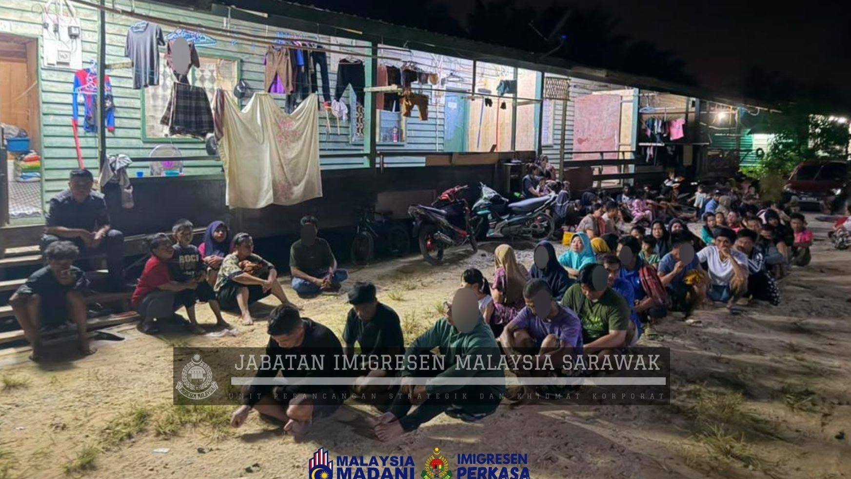 Ops Mega Miri 175 Illegal Immigrants Arrested in Raid
