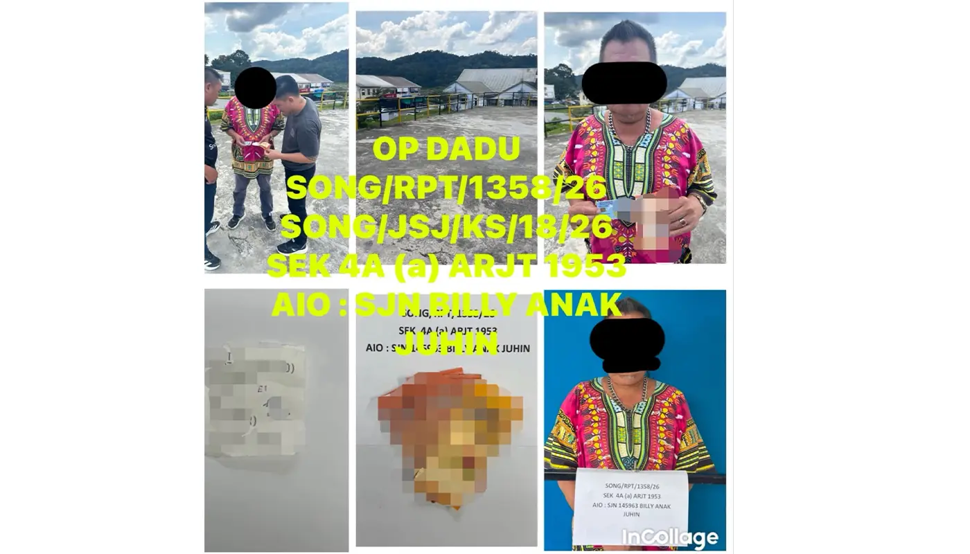 Sarawak, Sarawak News, Song, Song News, Crime, Gambling, Law Enforcement, Public Safety