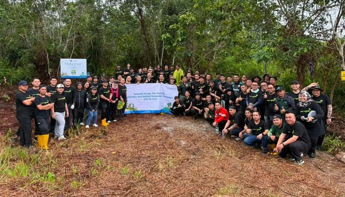 Sarawak Energy Berhad and Forest Department Plant 300 Trees in Sibu 1 Sarawak, Sarawak News, Sibu, Sibu News, Sarawak Energy, Environment, Sustainability, Forestry