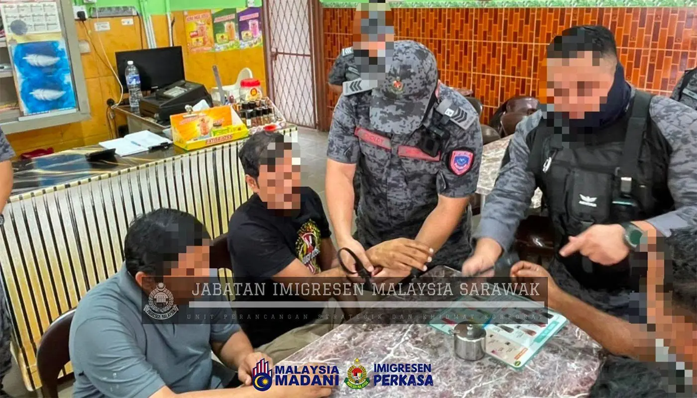 Sarawak Immigration Detains 30 Foreigners in Kuching Raids 1 Sarawak, Sarawak News, Kuching, Kuching News, Immigration Enforcement, Illegal Immigrants, JIM Sarawak, Law Enforcement
