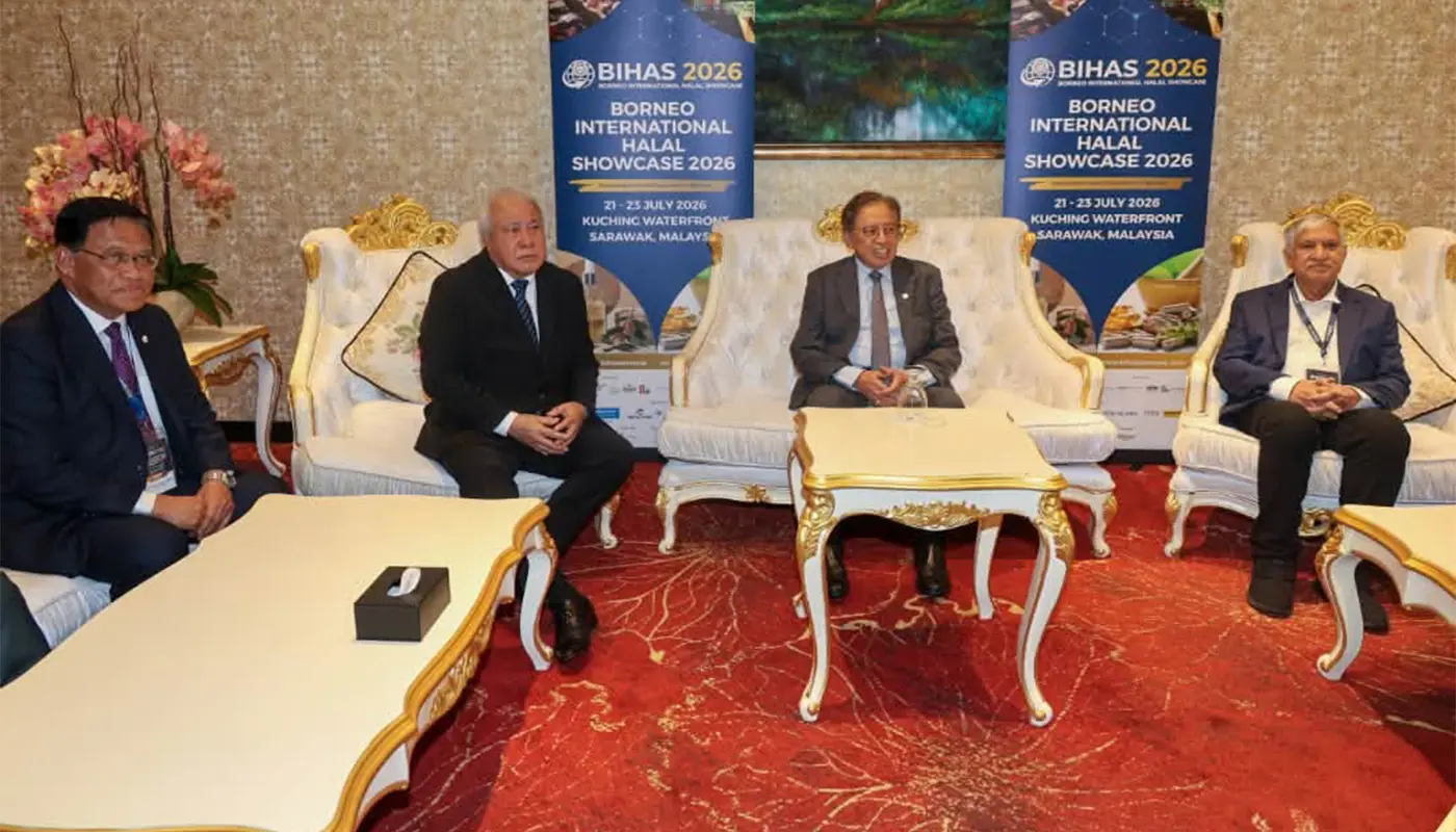 Sarawak Premier Welcomes Global Halal Alliance Delegation 1 Sarawak, Sarawak News, Kuching, Kuching News, Halal Industry, Export, Borneo International Halal Showcase, Mustafa Center, Global Trade