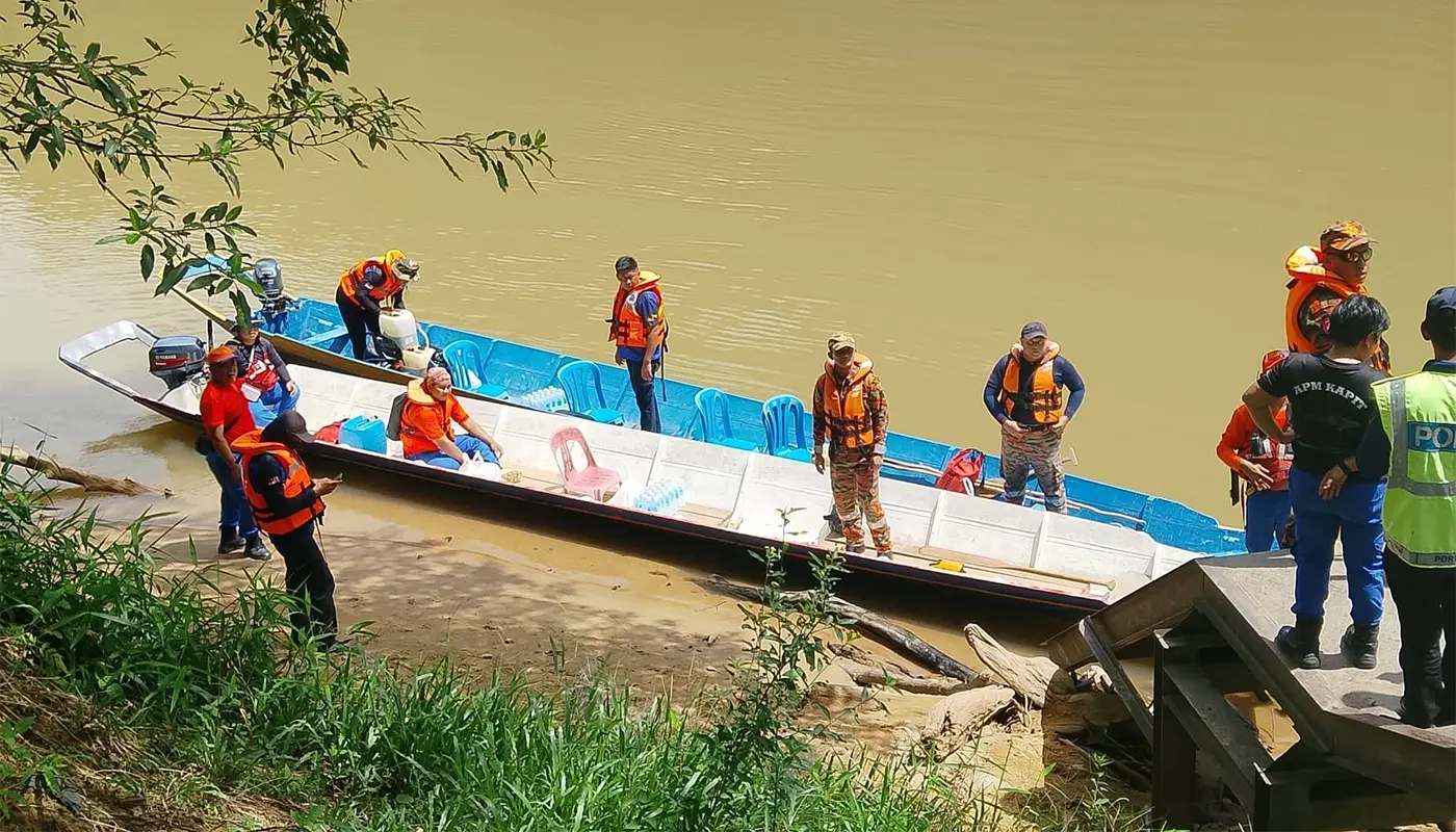 Sarawak, Sarawak News, Song, Song News, Nanga Bangkit, Drowning Incident, APM Sarawak, Search and Rescue, K9 Unit