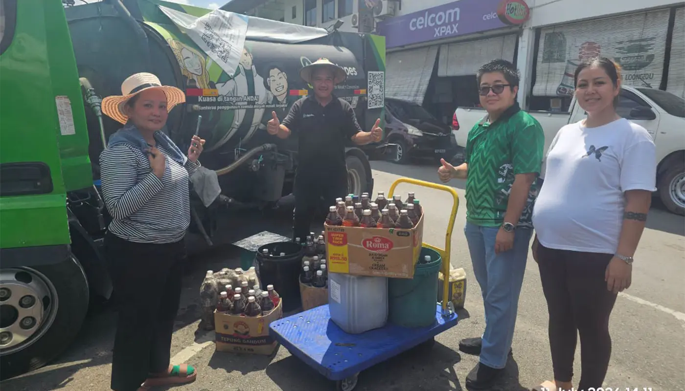 Selangau Used Cooking Oil Drive Collects 1,350kg for Recycling 1 Sarawak, Sarawak News, Selangau, Selangau News, Recycling, Environmental Awareness, Waste Management, Sustainability