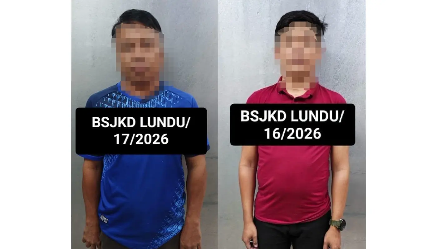 Two Men Arrested in Lundu for Online Fraud Cases 1 Sarawak, Sarawak News, Lundu, Lundu News, Online Fraud, Account Donkey, Commercial Crimes, Public Safety