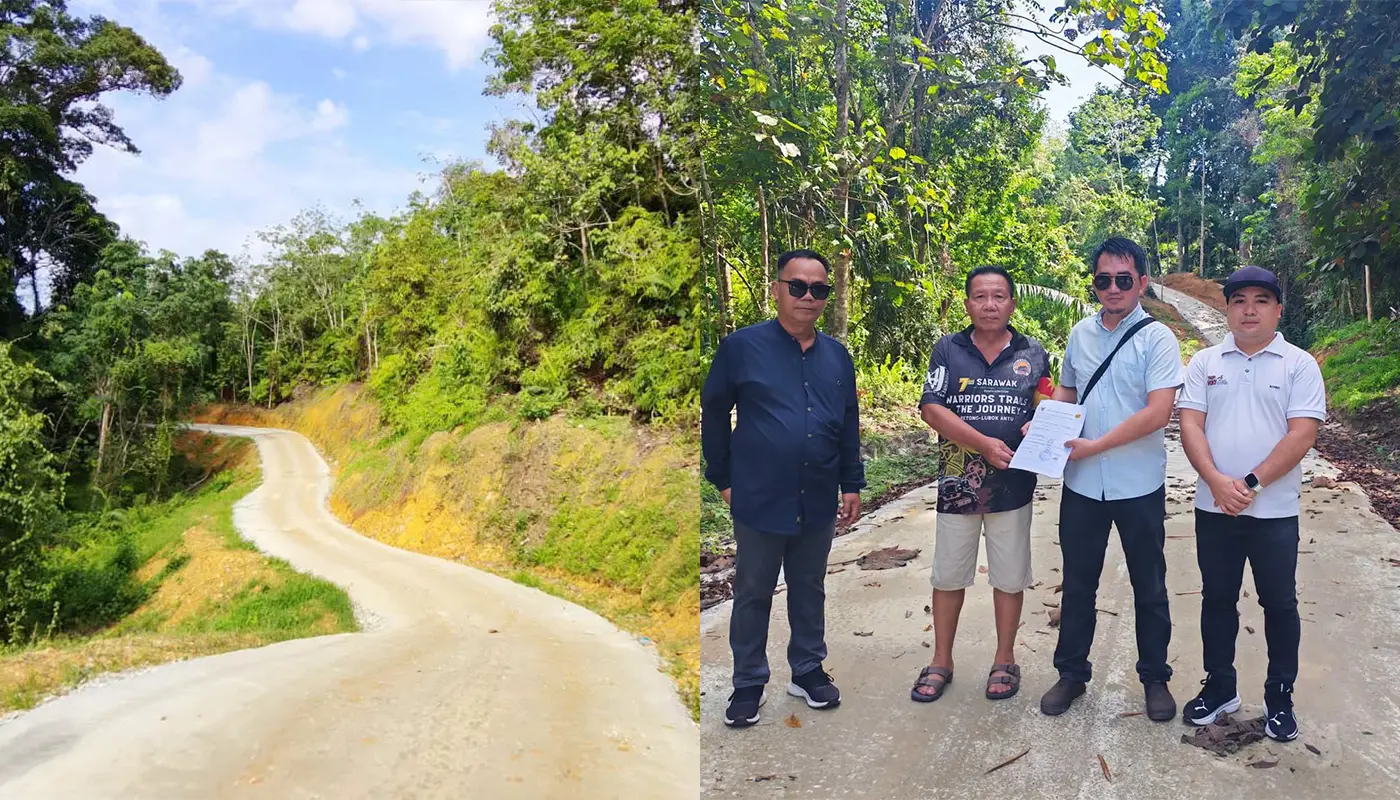 Upgraded Farm Roads Boost Rural Access in Debak 1 Sarawak, Sarawak News, Debak, Debak News, BDDA, Rural Infrastructure, Agriculture, JKR Betong