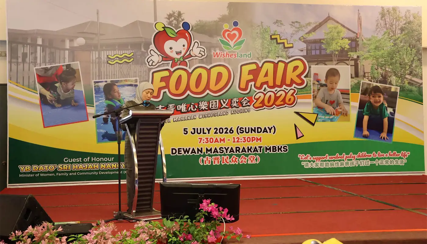 Wishesland Kuching Charity Food Fair Raises Support for Cerebral Palsy 1 Sarawak, Sarawak News, Kuching, Kuching News, Wishesland Kuching, Charity Food Fair, Cerebral Palsy, Community Welfare, Rehabilitation Services