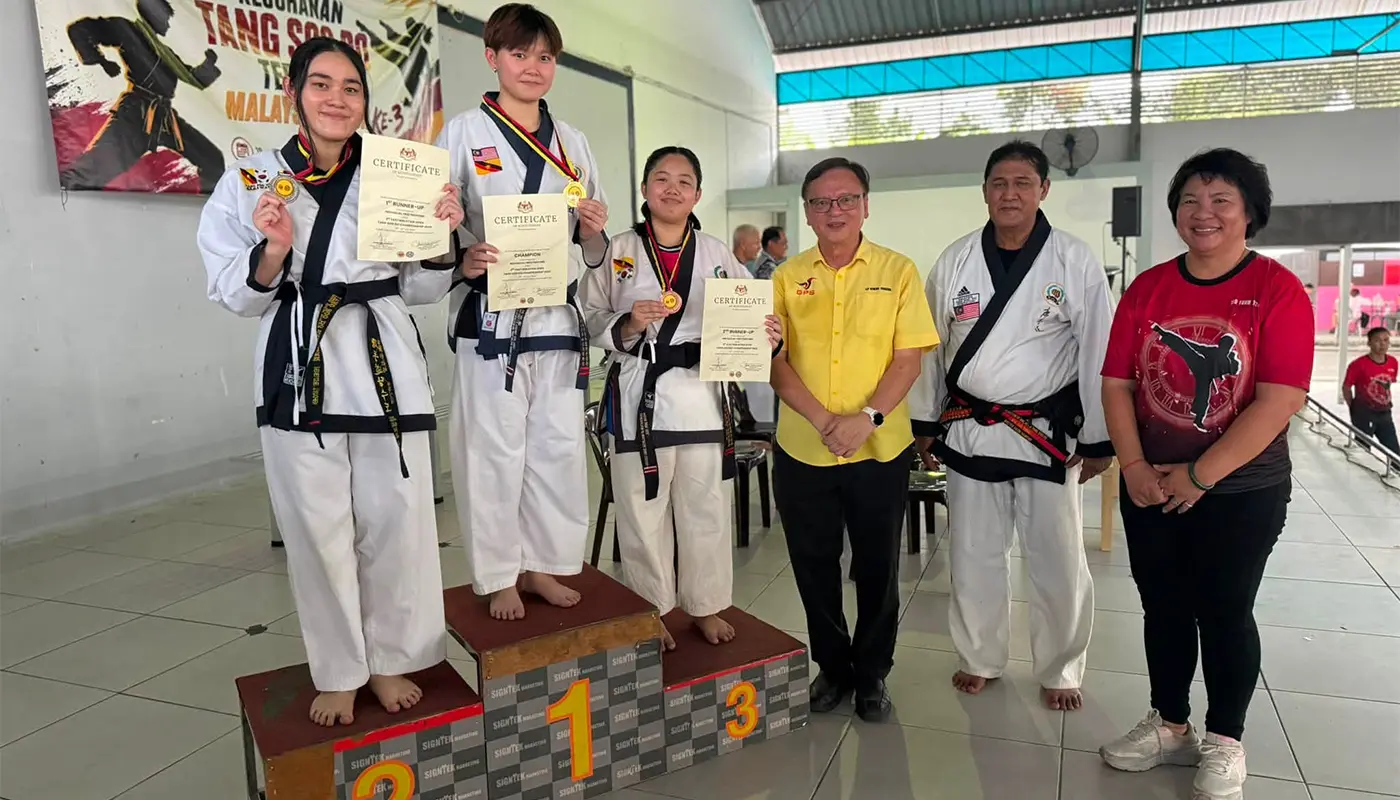YB Lo Congratulates Tang Soo Do Championship on Behalf of Deputy Premier 1 Sarawak, Sarawak News, Kuching, Kuching News, Tang Soo Do, Sports, Batu Kitang, Lo Khere Chiang, Sim Kui Hian