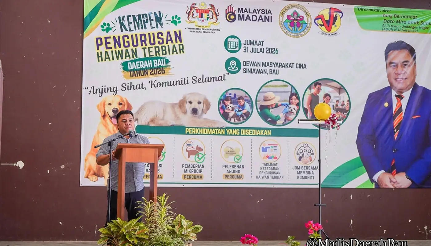 Bau Council Leads Stray Animal and Rabies Awareness Drive 1 Sarawak, Sarawak News, Bau, Bau News, Siniawan, Rabies Prevention, Animal Welfare, Public Health, Responsible Pet Ownership, DBB