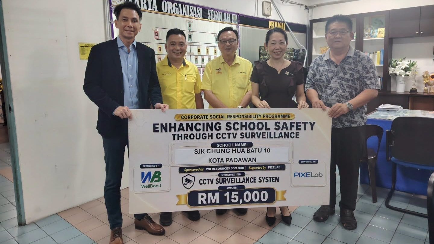 CSR CCTV Initiative Boosts Safety at Two Kuching Schools