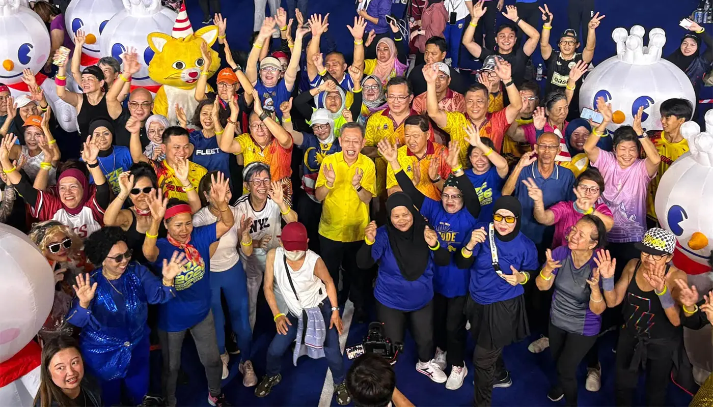 Kuching Festival 2026 Zumba Fiesta Draws More Than 8,000 1 Sarawak, Sarawak News, Kuching, Kuching News, Kuching Festival 2026, Zumba Fiesta, MBKS, Kuching City Day, Community Health, Senior Citizens, Healthy Lifestyle, Sarawak Deputy Premier
