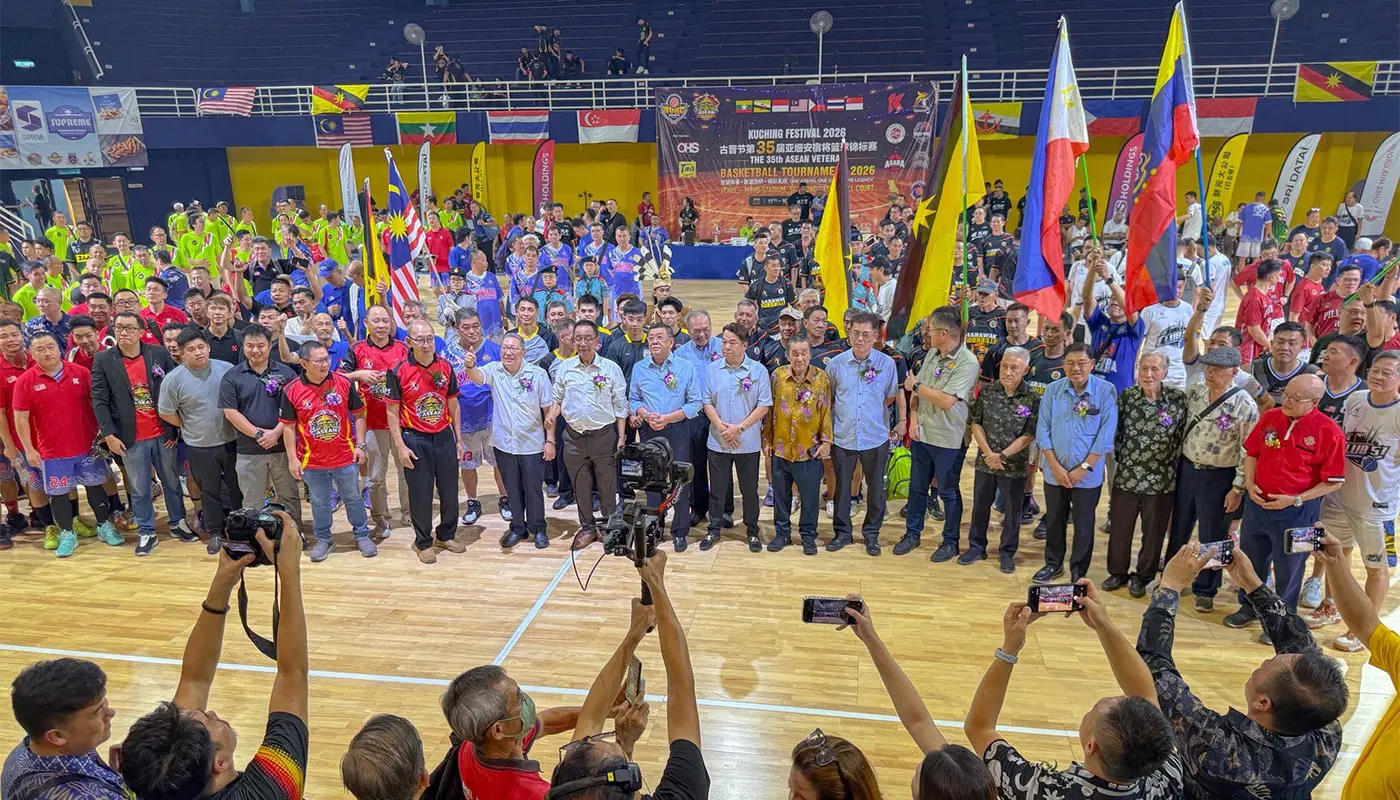 Kuching Hosts 35th ASEAN Veteran Basketball Tournament 1 Sarawak, Sarawak News, Kuching, Kuching News, ASEAN Veteran Basketball Tournament, Basketball, MBKS, Kuching South City Council, Kuching Festival 2026, Active Ageing, Senior Citizens, Sports Tourism, Kuching Hornbills