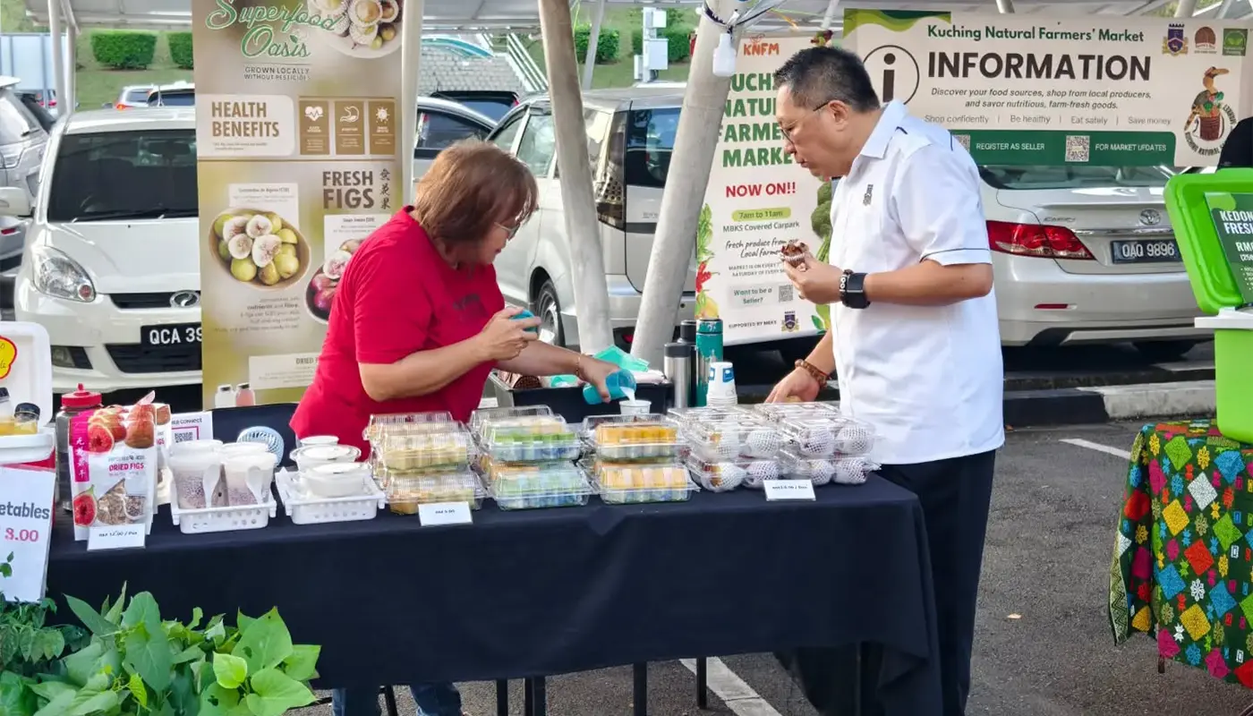 Kuching Natural Market Returns for 60th Edition 1 Sarawak, Sarawak News, Kuching, Kuching News, MBKS, Natural Farmers Market, Local Produce, Sustainable Living, City Commemoration, Community Events