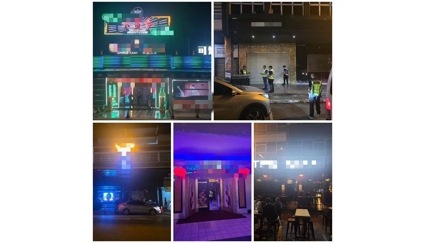 Sarawak, Sarawak News, Kuching, Kuching News, Kuching IPD, Entertainment License, Police Raid, Galacity, Jalan Tun Jugah, Public Safety, Law Enforcement
