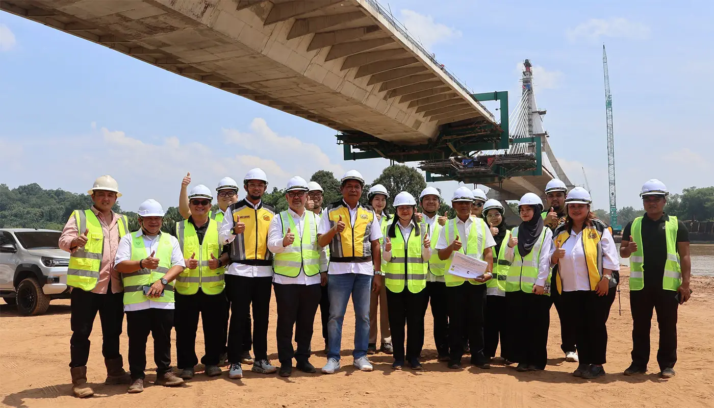 Limbang River Bridge 90% Complete, Set to Become New Landmark 1 Sarawak, Sarawak News, Limbang, Limbang News, Limbang River Bridge, JKR Sarawak, infrastructure
