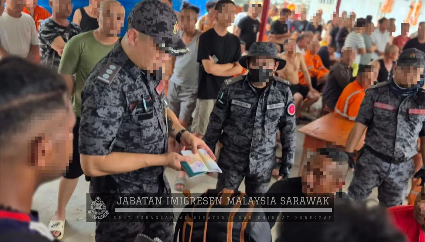 Seventeen Foreigners Detained in Kuching Immigration Raids 1 Sarawak, Sarawak News, Kuching, Kuching News, Immigration Department, Ops Pintu, Foreign Workers, Malaysia Security, JIM Sarawak